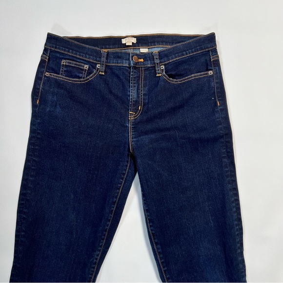 J.Crew Factory Dark Wash Skinny Jeans Stretch High Rise Size 31 - Picture 2 of 6
